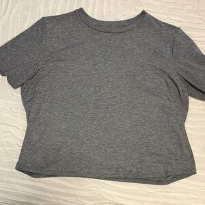 Outdoor Voices Heather Gray Short Sleeve Tee